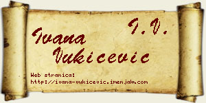 Ivana Vukičević vizit kartica